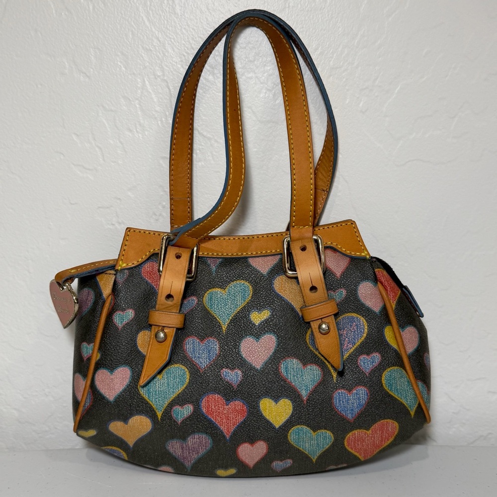 Dooney & Bourke Vintage Graffiti Heart Purse